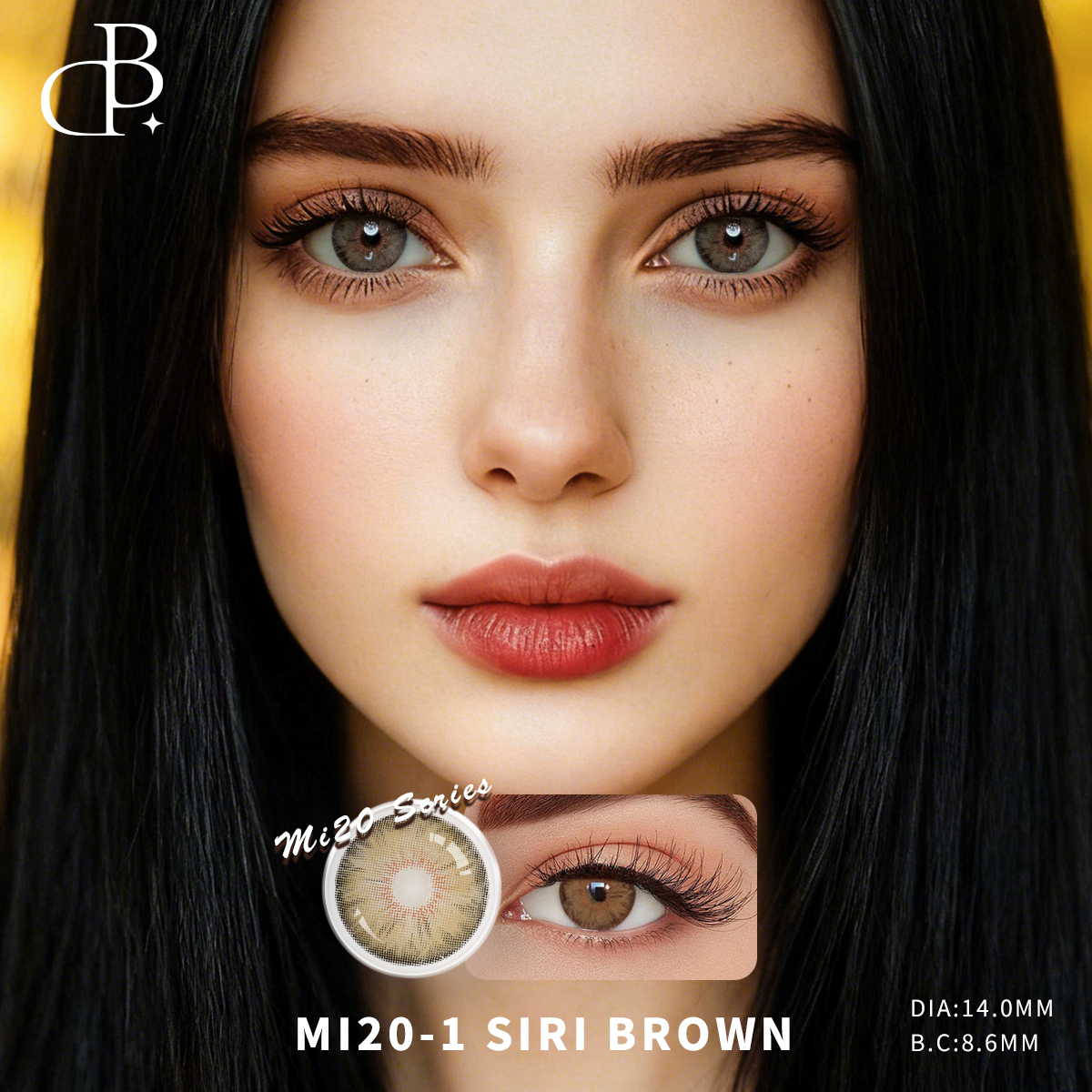Mi20-1 Siri Brown Color Contact Lens