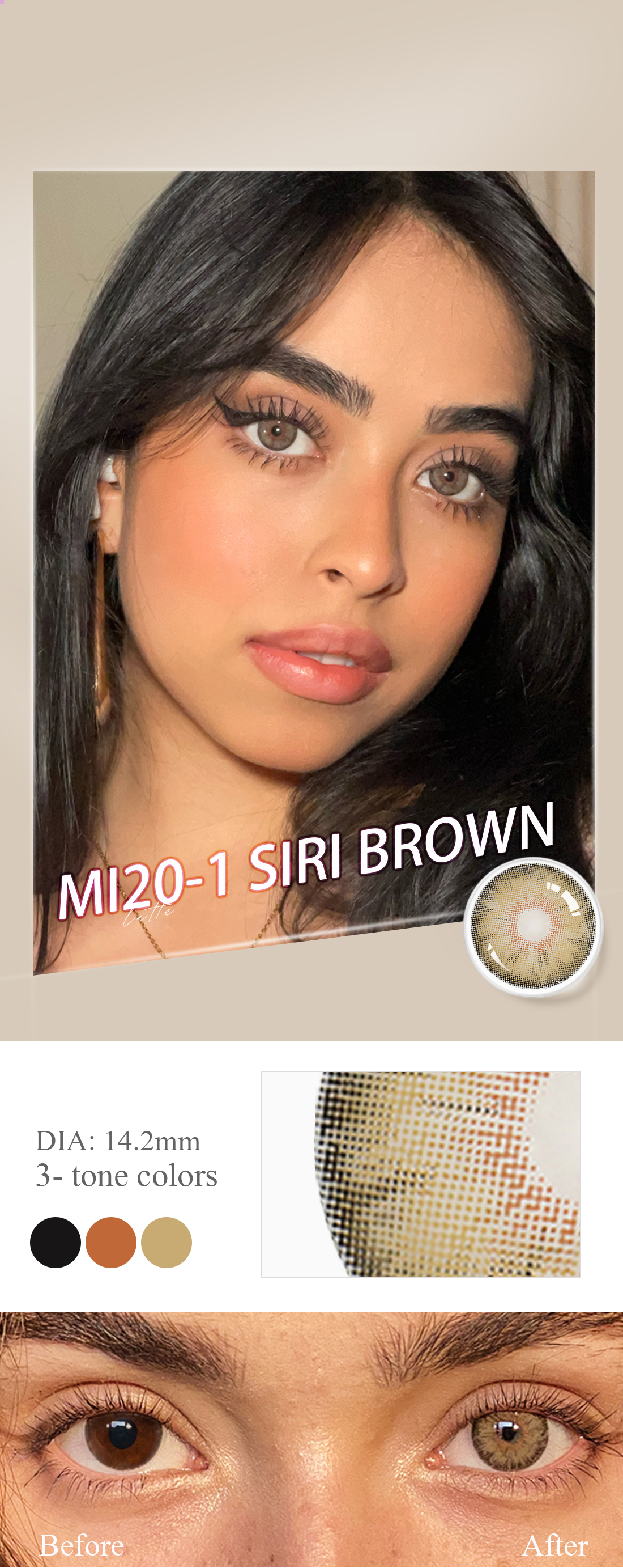 Siri Brown Contact Lenses Factory