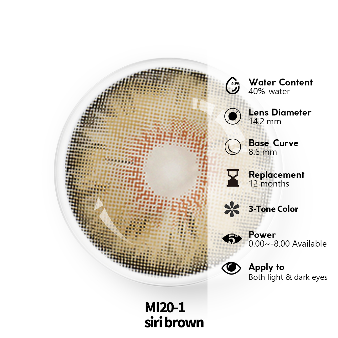 Siri Brown Contact Lens Cheap Price