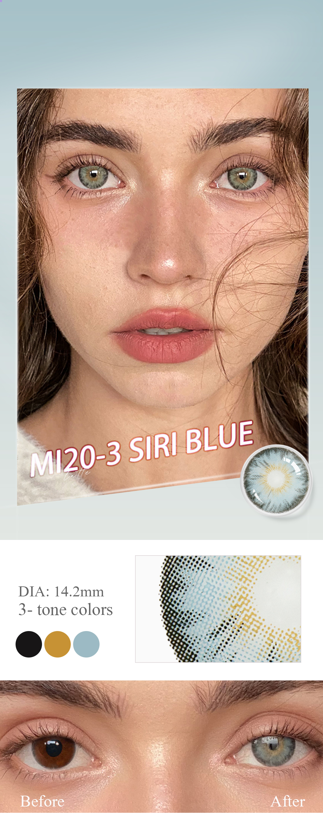 Siri Blue Contact Lens Wholesaler