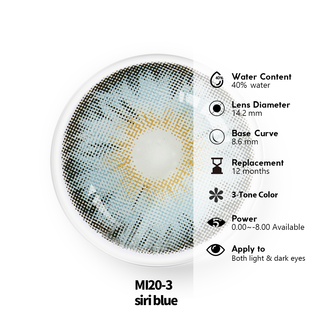 Siri Blue Color Eye Contact Lens