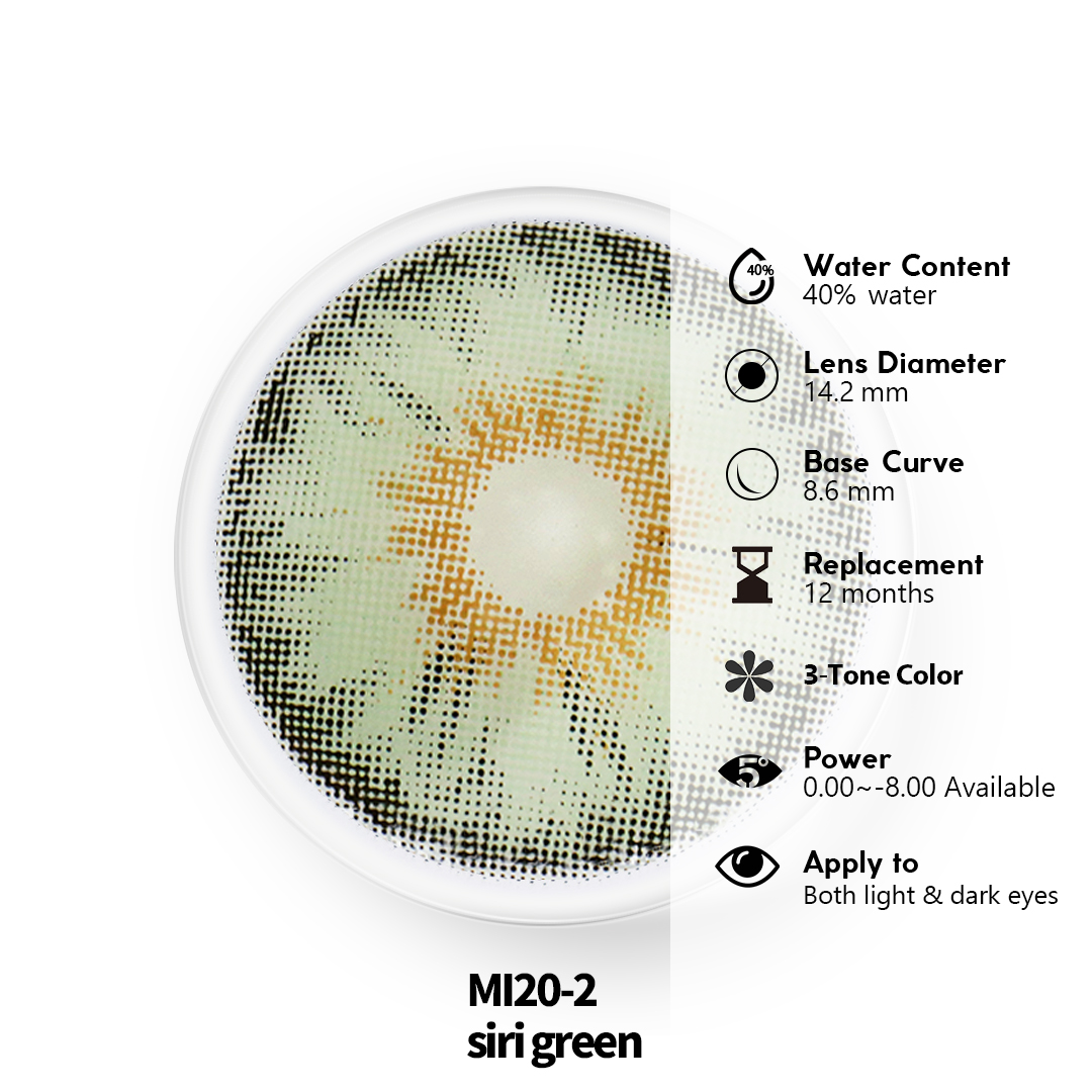 Siri Green Oem Odm Contact Lens